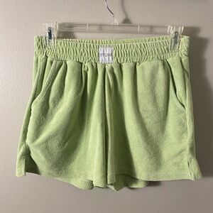 Nasty Gal light green shorts. elastic band size 8